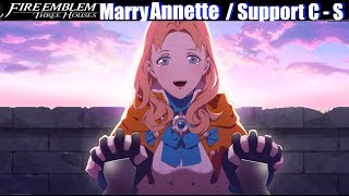 FE3H Marriage / Romance Annette (C - S Support) - Fire Emblem Three Houses