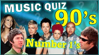 90's Hits That Got To Number 1 | Guess The Song Music Quiz 🎵