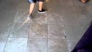 Daniel shuffling like a...BOSS!!!!!!