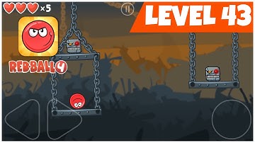Red Ball 4 - Level 43 Walkthrough - Level 43 Box Factory