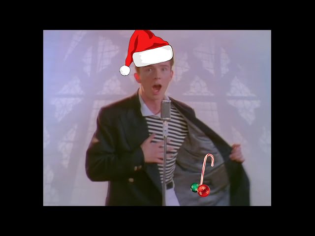 Rick Rolled Astley Gag Prank Snowflake Blinking Holiday Christmas