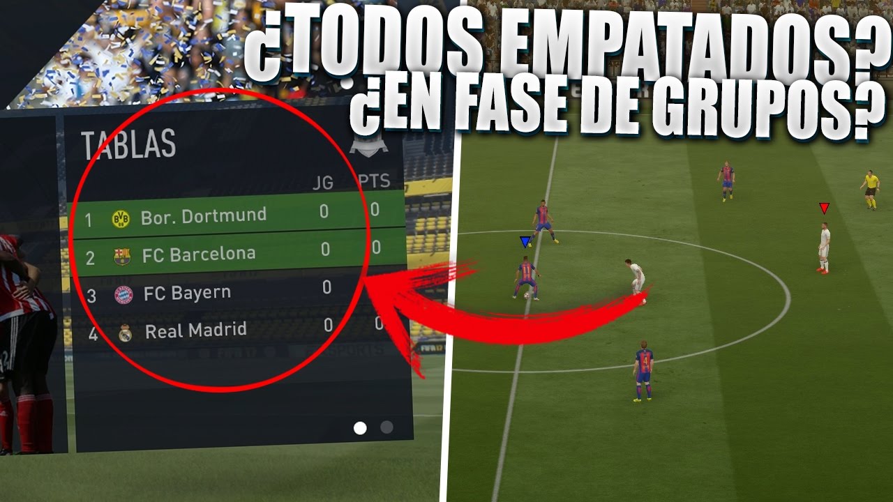 ¿Qué pasa si 2 equipos tienen los mismos puntos Champions