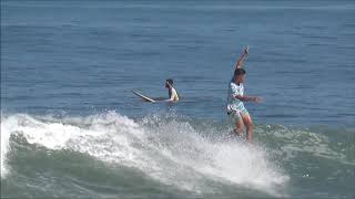 Lucas Yuen surfing in Bali Medewi