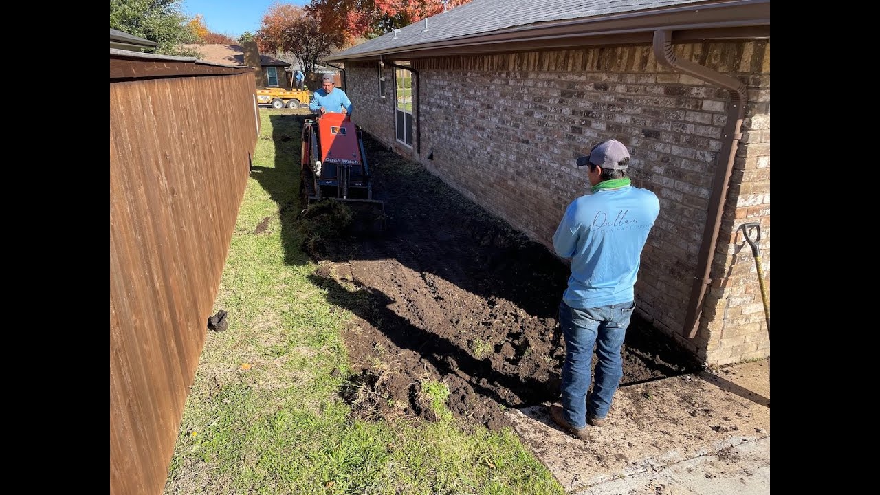 Yard Leveling and Grading Service Dallas - YouTube