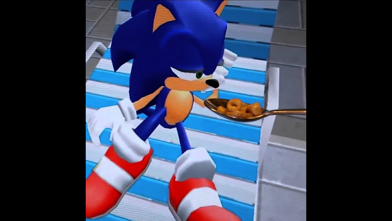 Sonic won't eat his cereal - YouTube