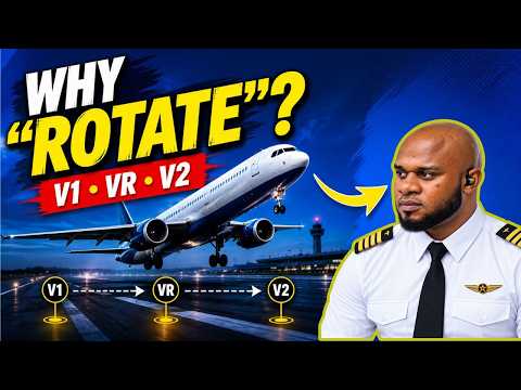 WHY PILOTS SAY “ROTATE” DURING TAKEOFF | V1, VR & V2 EXPLAINED