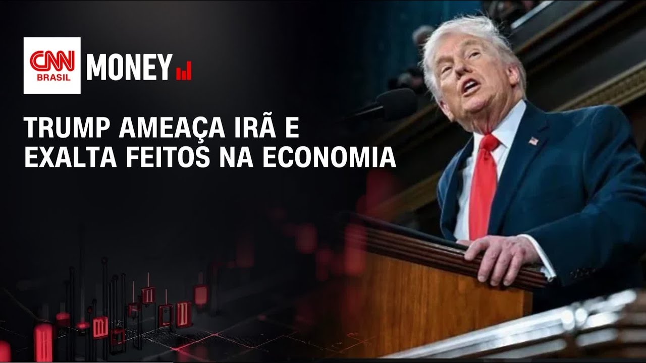 Trump ameaça Irã e exalta feitos na economia | ABERTURA DE MERCADO
