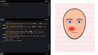 Drawing a cartoon profile with CSS and a single HTML element