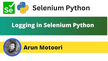 Logging in Selenium Python (Selenium Python)