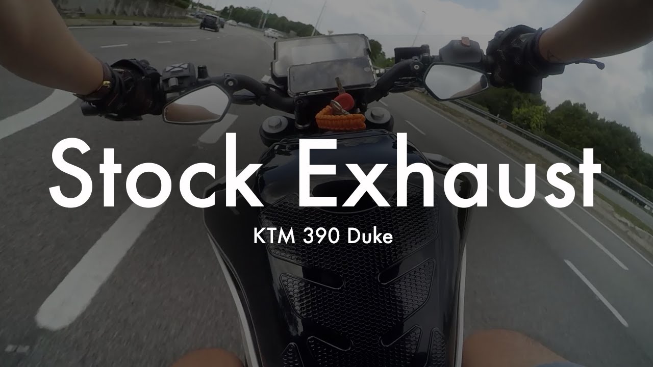 Break in period Raw Exhaust Duke 390 YouTube
