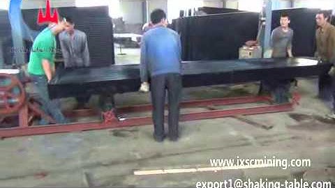 6S gold tantalum tin tungsten shaking table installation video