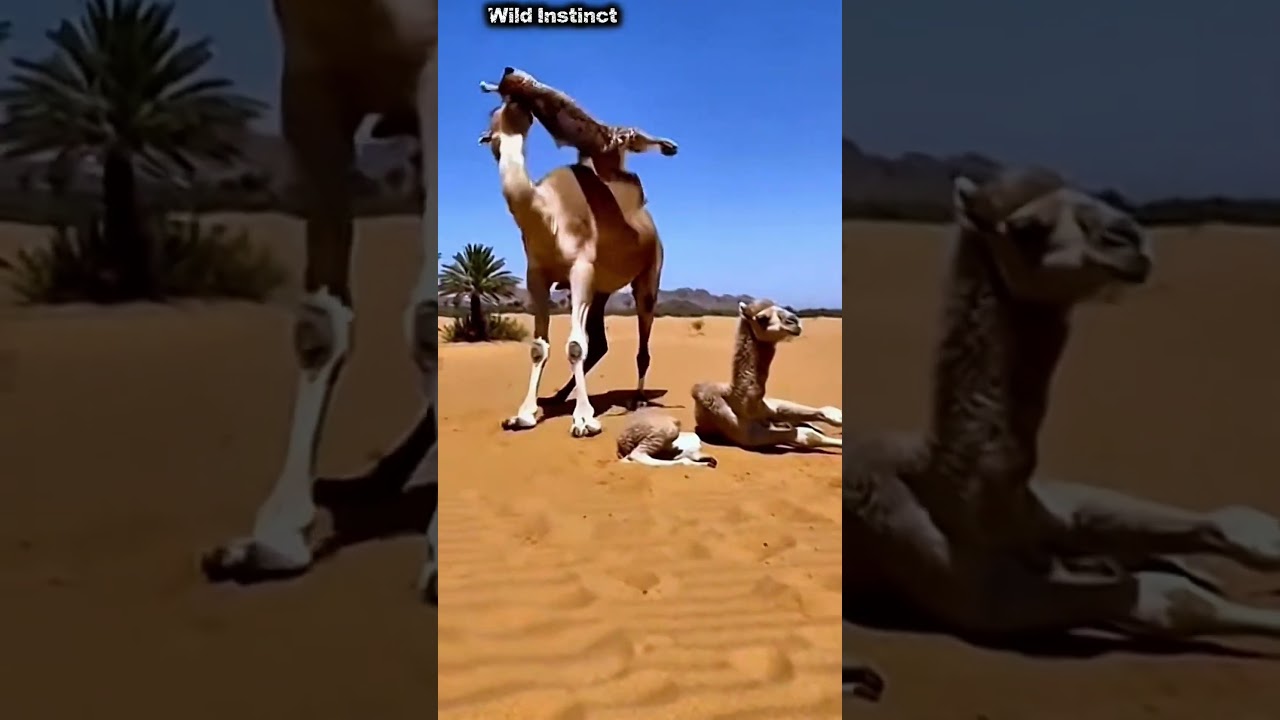 Amazing Camel Power! Lifts Leopard, Throws Into Coconut Rain놀라운 낙타의 힘! 표범 들어 올려 야자열매 비 속으로 던져 