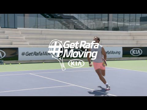 Rafael Nadal live training with fans (Highlight) | #GetRafaMoving | Kia