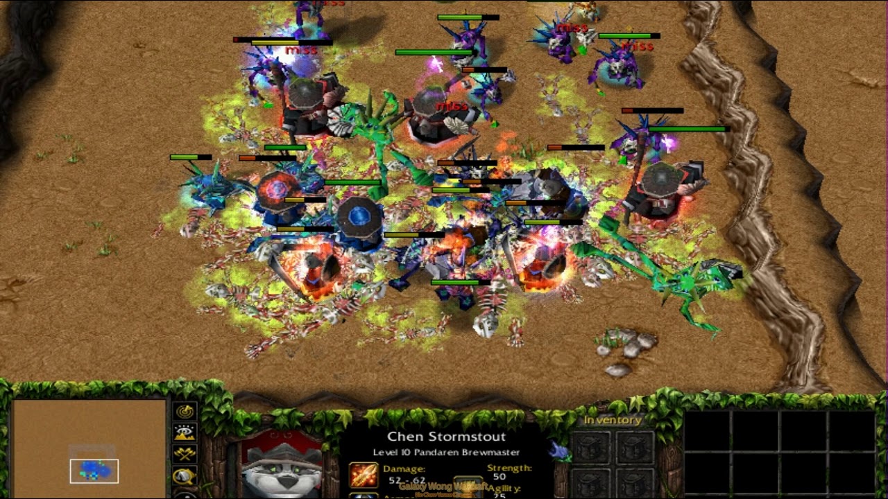 100 Murloc Units (With Type) vs 7 Chen Stormstout (With Skills) 1080p