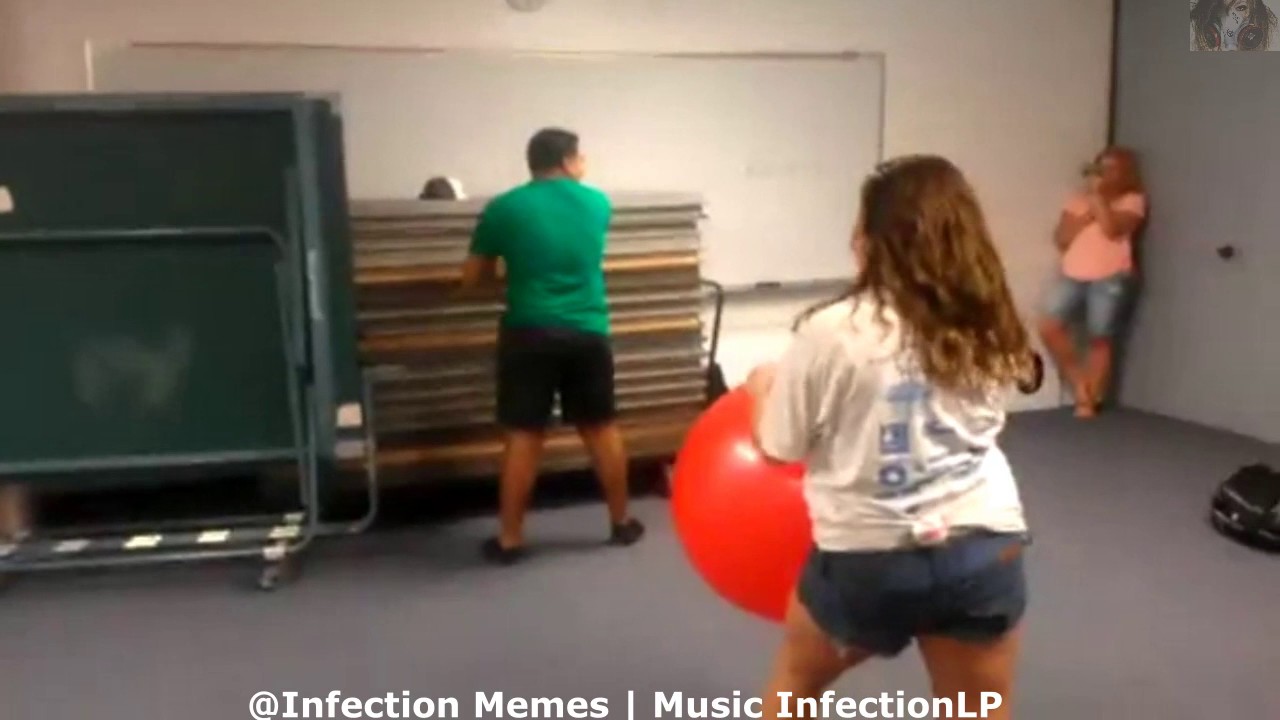 Girl get's hit by Gymnasticball / GTAV Wasted Dank Meme