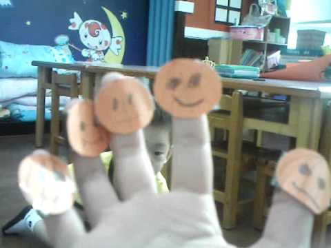 five little pumpkins with finger puppets - YouTube