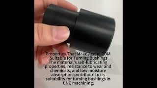 plastic cnc turning machining part acetal pom cnc turning bushing