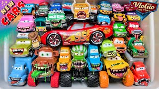 DISNEY PIXAR CARS: Lightning McQueen, Tow Mater, Sally Carrera, Chick Hicks, Doc Hudson, Cruz