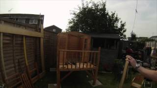 intafrastic and I build a wendy house for my four year-old, complete with beer break. Lovely stuff.
