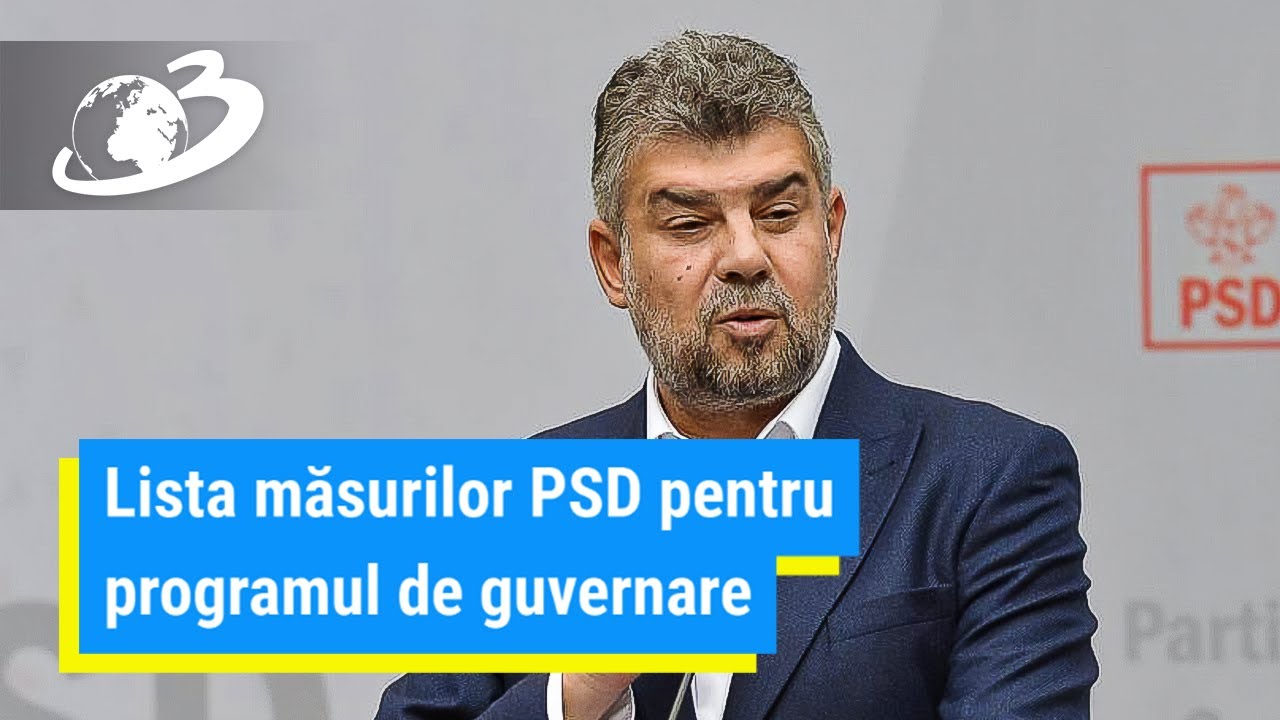 Lista măsurilor PSD pentru programul de guvernare: măriri de alocaţii, pensii şi salarii, plafonarea