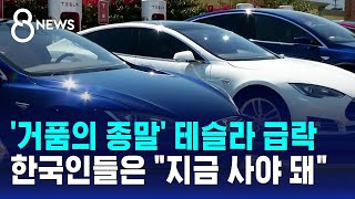 '주가 급락' 위기의 테슬라…"8월 8일 공개" 승부수 띄웠다 / SBS 8뉴스