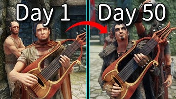 I Became a Rockstar in Modded Skyrim (50 DAYS)
