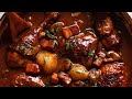 Coq au Vin (French chicken stew in red wine sauce)