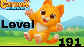Catdom color hole level 191 solution and walkthrough for gameplay 
