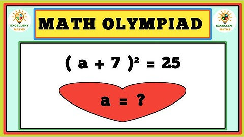 Nice Algebra Math Olympiad Simplification I Find the value of “ a ”. |Algebra 