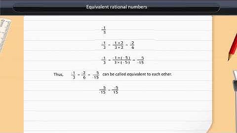 Equivalent rational numbers | Class 7 | Maths