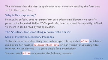 Resolving the Empty Body Issue in Nest.js for Form Data Submissions