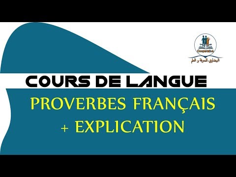 Proverbes en français avec explication