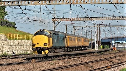 TRACTORS on DUTY  Class 37 on test train