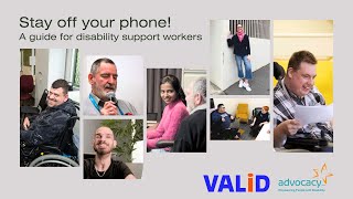 Stay off your phone! A guide for disability support workers