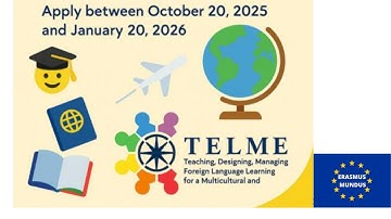 TELME Erasmus Mundus Application | Education | Technology | Languages
