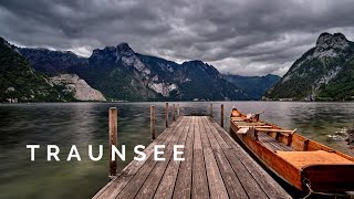 Traunsee: Der tiefste See im Salzkammergut am Fuße des Traunstein (Gmunden, Austria)