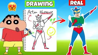 Draw Became Real Nobita Enjoy With his friends | Shinchan And Nobita Game | Funny Game screenshot 2