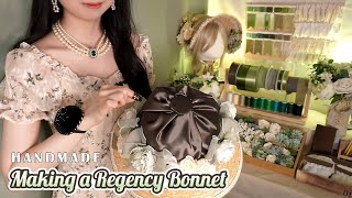 ASMR Making a Regency Bonnet for youhand sewing