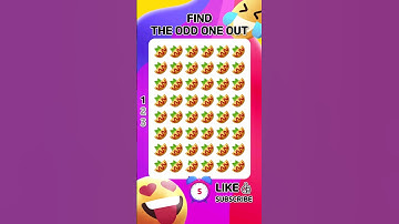 [Find The Odd One Out 3quiz - 030] Divertissement Brain Quiz! Find The Odd Emoji Out #allthatquiz
