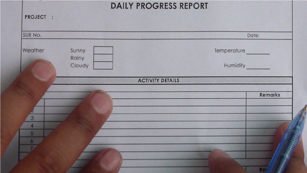 How to write daily progress report  construction Project in Urdu/Hindi