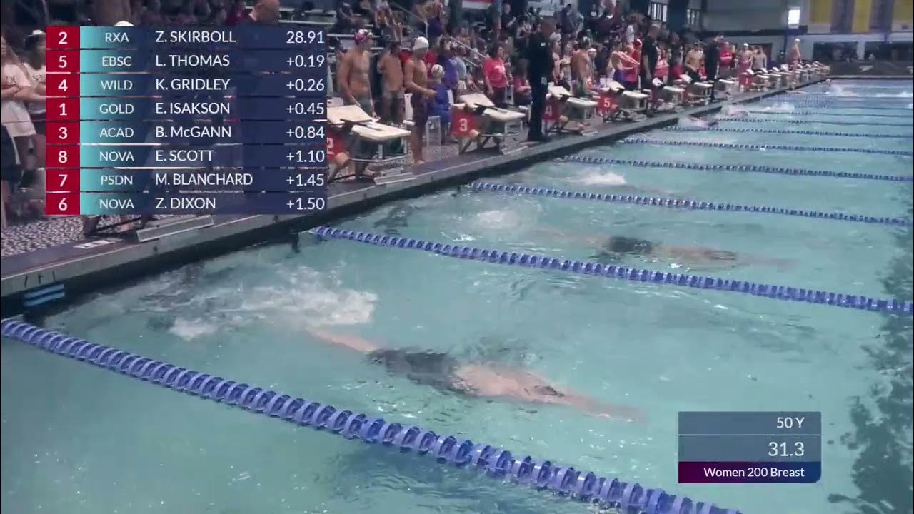 Women's 200 Breaststroke A Final I 2022 Junior National Swimming