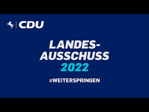 Landesausschuss der CDU in Niedersachsen - Live am 19.03.2022