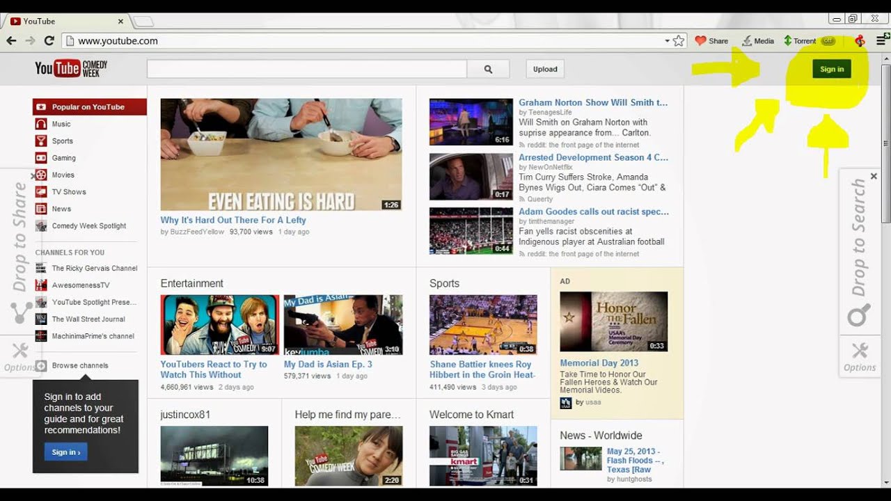 HOW TO MAKE A YOUTUBE ACOUNT YouTube