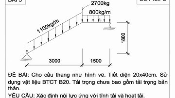 Mô hình và chạy nội lực cầu thang đơn giản