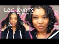 HOW TO LOC KNOTS🥰on my thick locs| TWO STRANDED KNOT🤔| SUPER CUTE💕-very easy mini tutorial