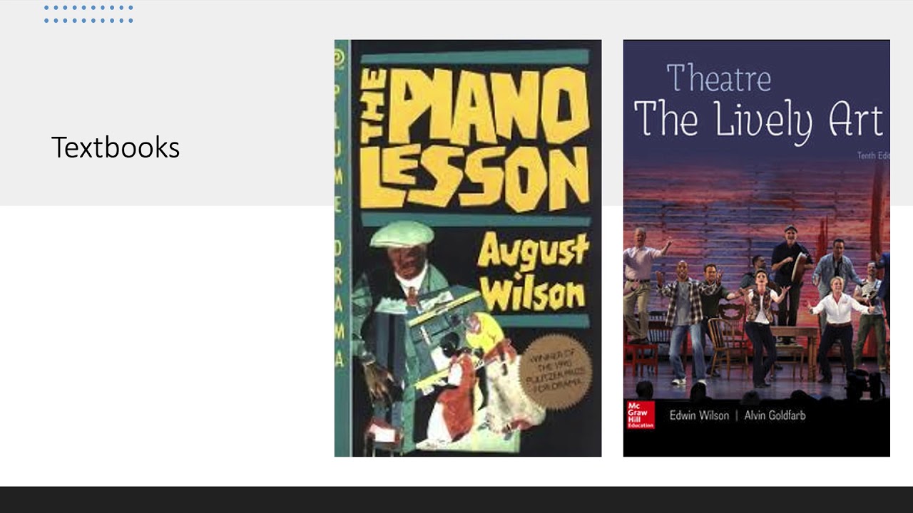 Welcome to Theatre Appreciation Spring 2021