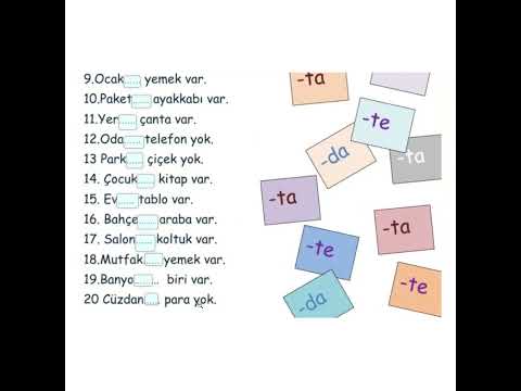 ТУРЕЦКИЙ ЯЗЫК | МЕСТНЫЙ ПАДЕЖ