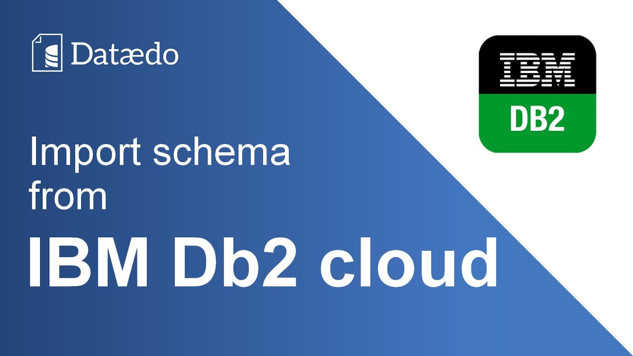 Import Db2 on Cloud database schema - Dataedo tutorial - YouTube
