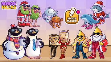 Merge Fellas Italian Xmas Brainrot Maker Mode Evolution x2 Gameplay | NEW MODE - Reaching Max Level