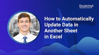 how to automatically update data in another sheet in excel